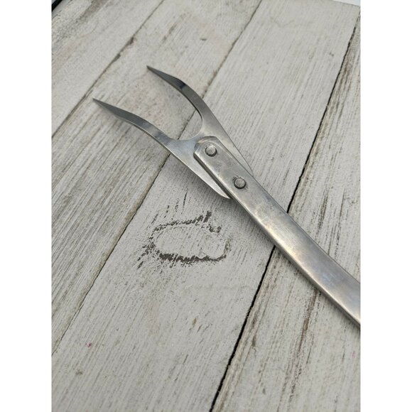 Veggies Handle #1 Stainless Steel Wide Meat Fork 12" USA Fruit Vintage - Picture 6 of 6
